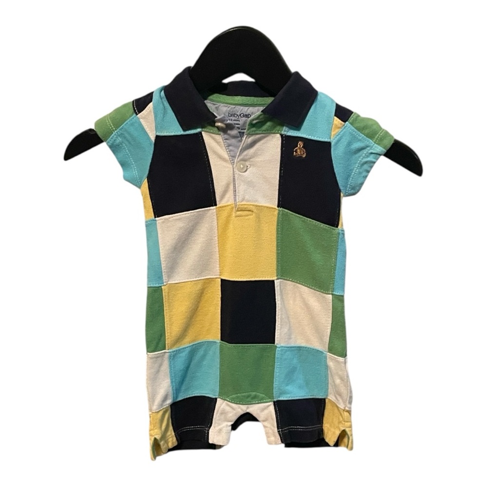 GAP Multicolor Checkered Kids One Piece size 3-6 months romper